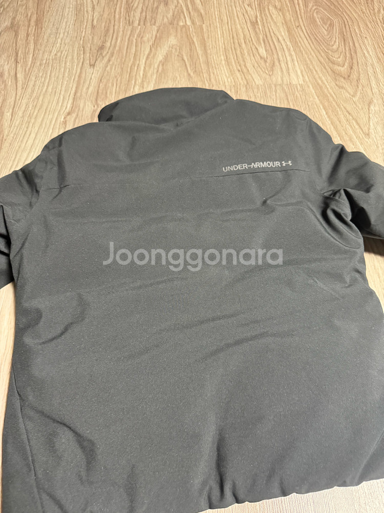 언더아머 덕다운 숏패딩 블랙 택포--5