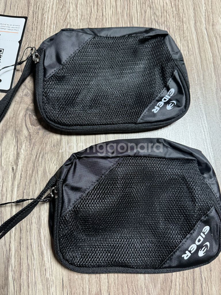 아이더 블랙 메쉬 파우치 2개 개당 가격--1