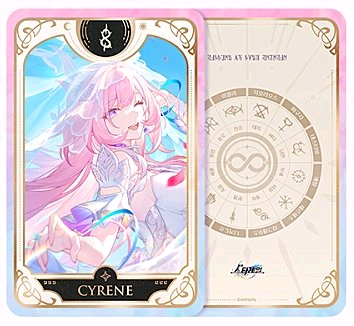 붕스 붕괴스타레일 키레네 내뽑대 카드 포카 + 엽서--0