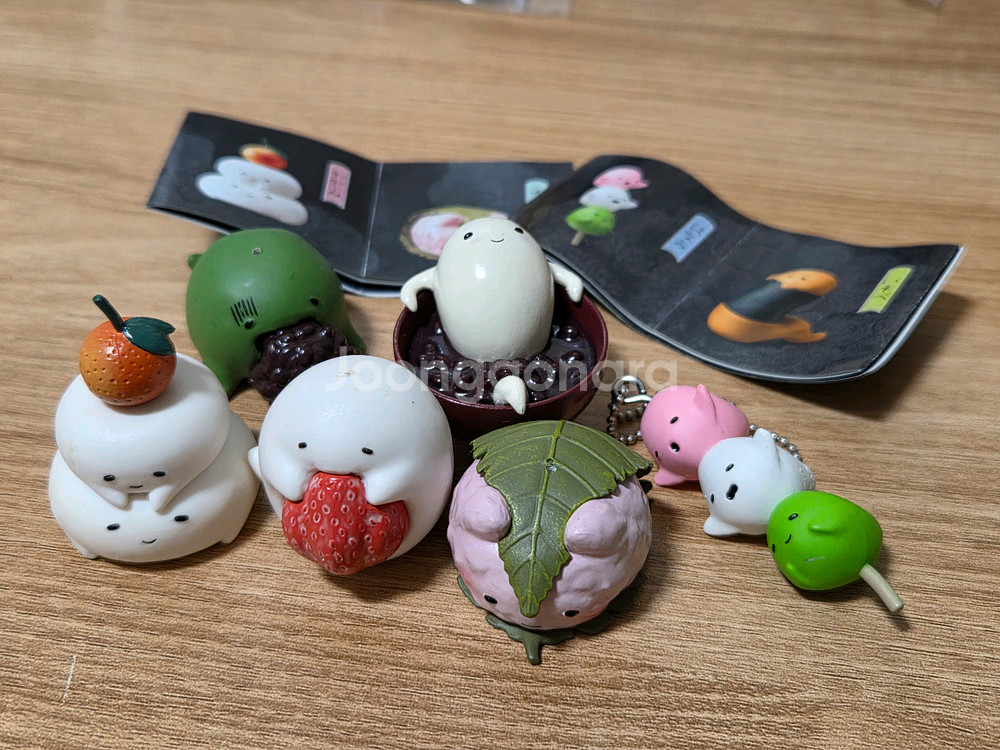 찹쌀떡귀신 모찌바케 가챠 6종 세트 미니어처 피규어--0