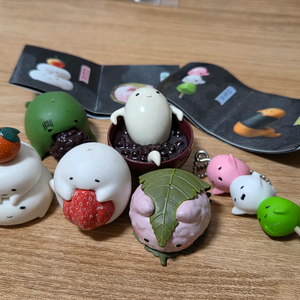 찹쌀떡귀신 모찌바케 가챠 6종 세트 미니어처 피규어