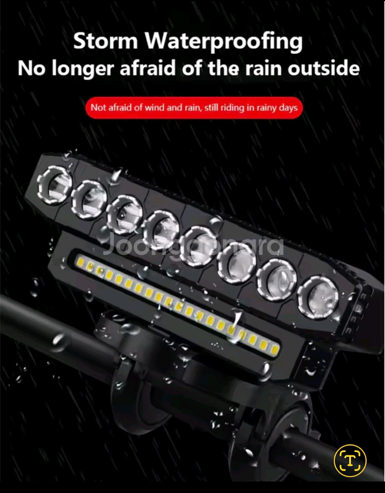 새상품)자전거라이트 + 벨 경적 자전거전조등 스쿠터라이트--2