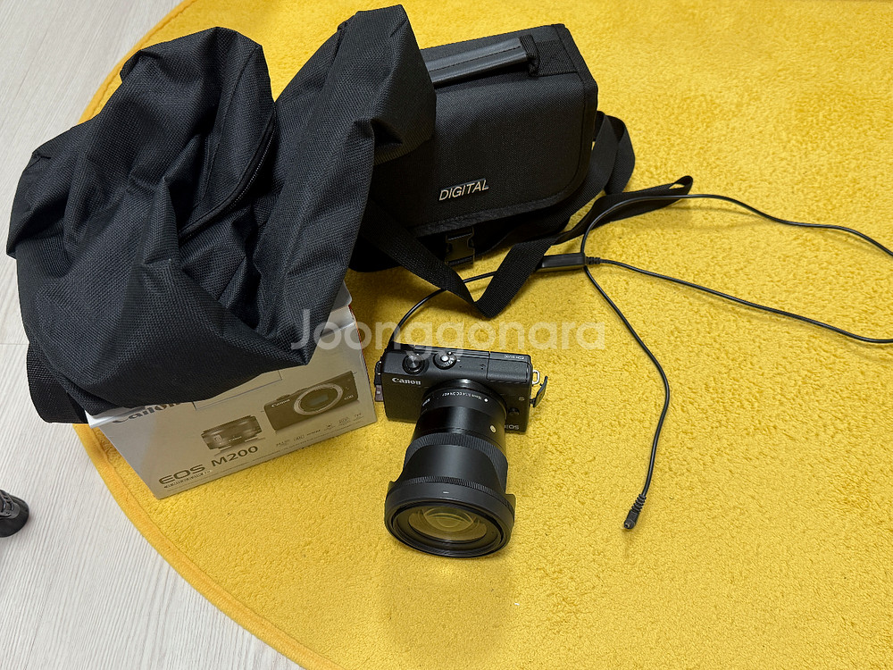 캐논 EOS M200 미러리스 카메라 + 16mm 렌즈 + ufo 마이크--0