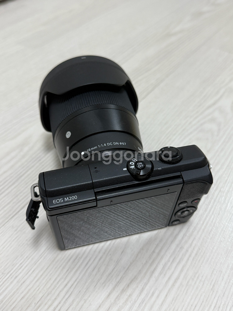 캐논 EOS M200 미러리스 카메라 + 16mm 렌즈 + ufo 마이크--3