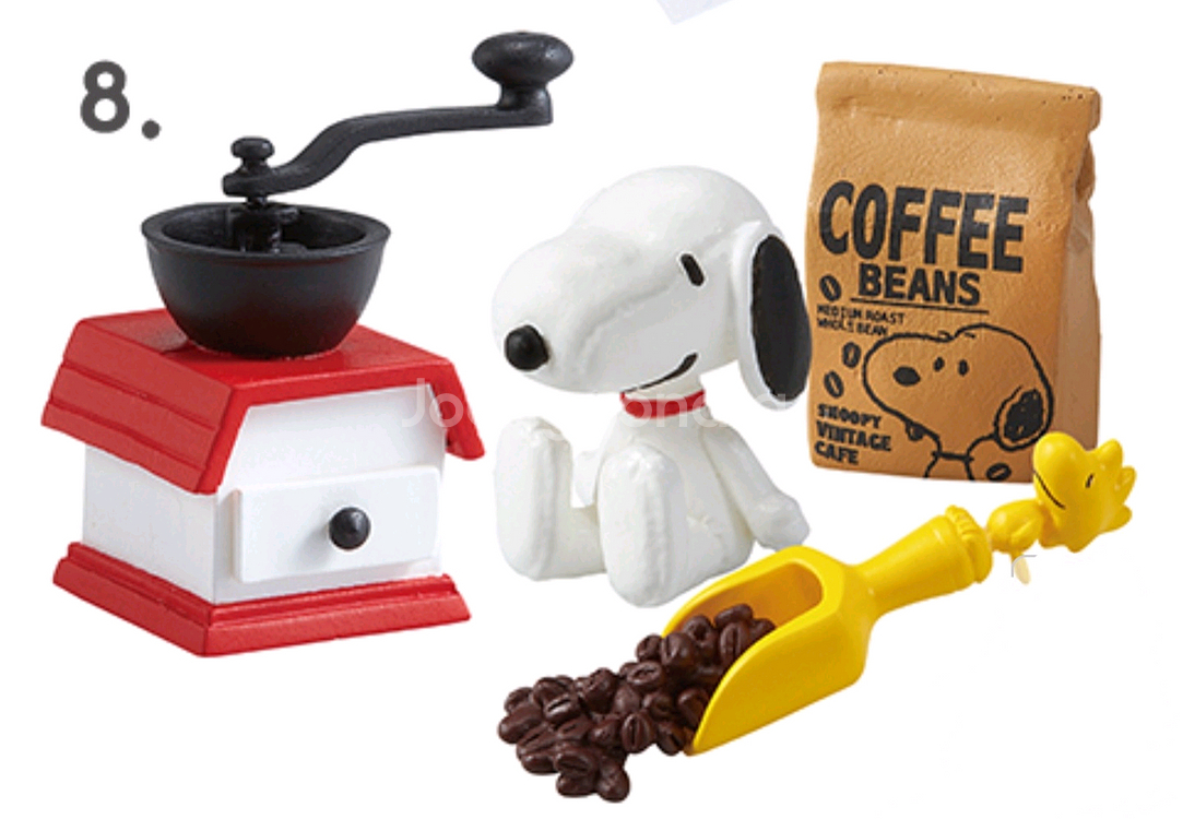 리멘트 식완 빈티지 스누피 카페 미니어쳐 피규어 단품--4
