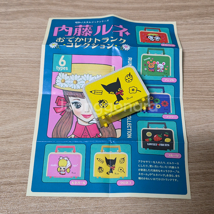 나이토 르네 외출 트렁크 캐리어 가챠 미니어처 피규어--0