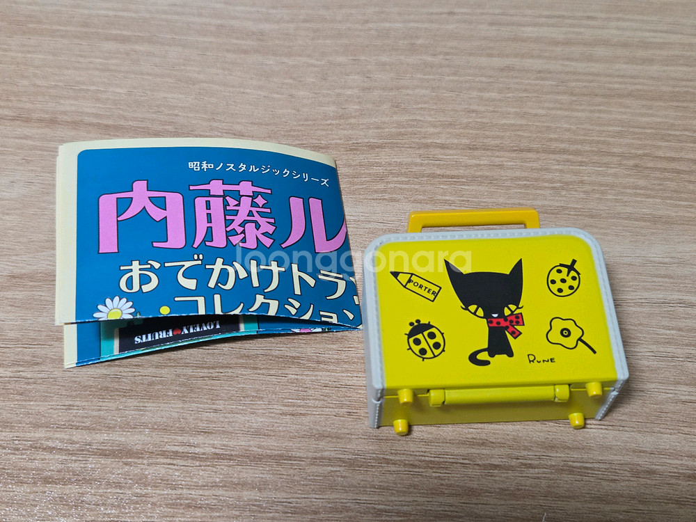 나이토 르네 외출 트렁크 캐리어 가챠 미니어처 피규어--1