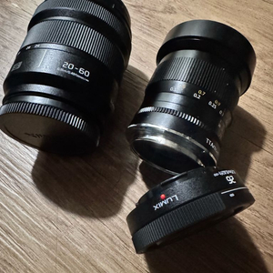 루믹스 s9 호환가능, l마운트 렌즈 3개 일괄판매