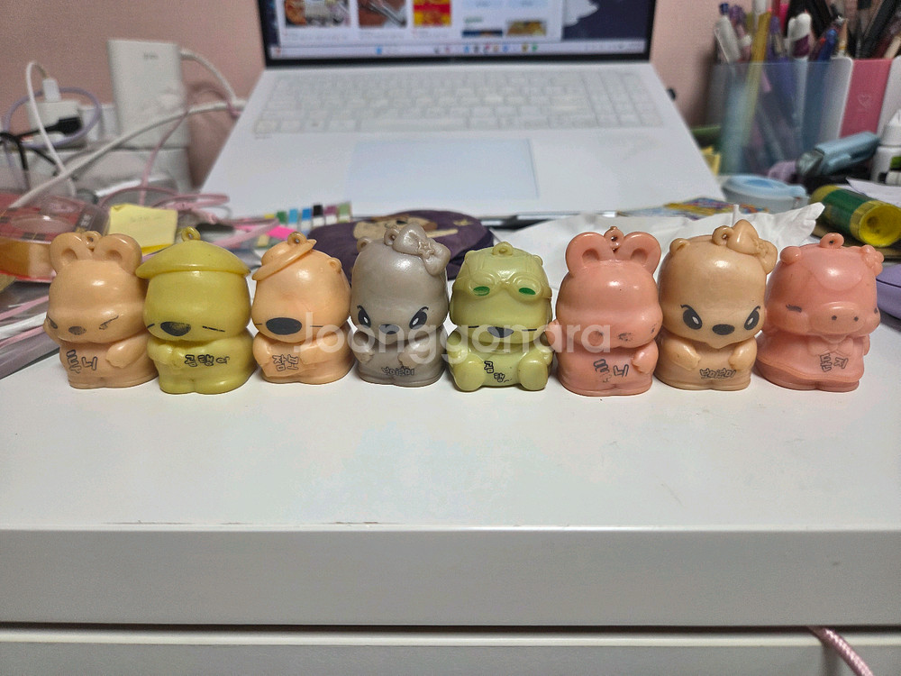 곰탱이 보틀캡 피규어--0