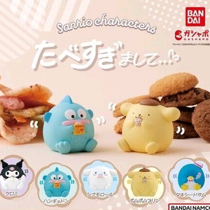 산리오 타베스기마시테 너무 많이 먹어서 피규어 턱시도샘 쿠로미 폼폼푸린
