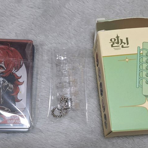 원신 테마카페 루즈링 포토 키링 다이루크 벤티 진 바바라 모나