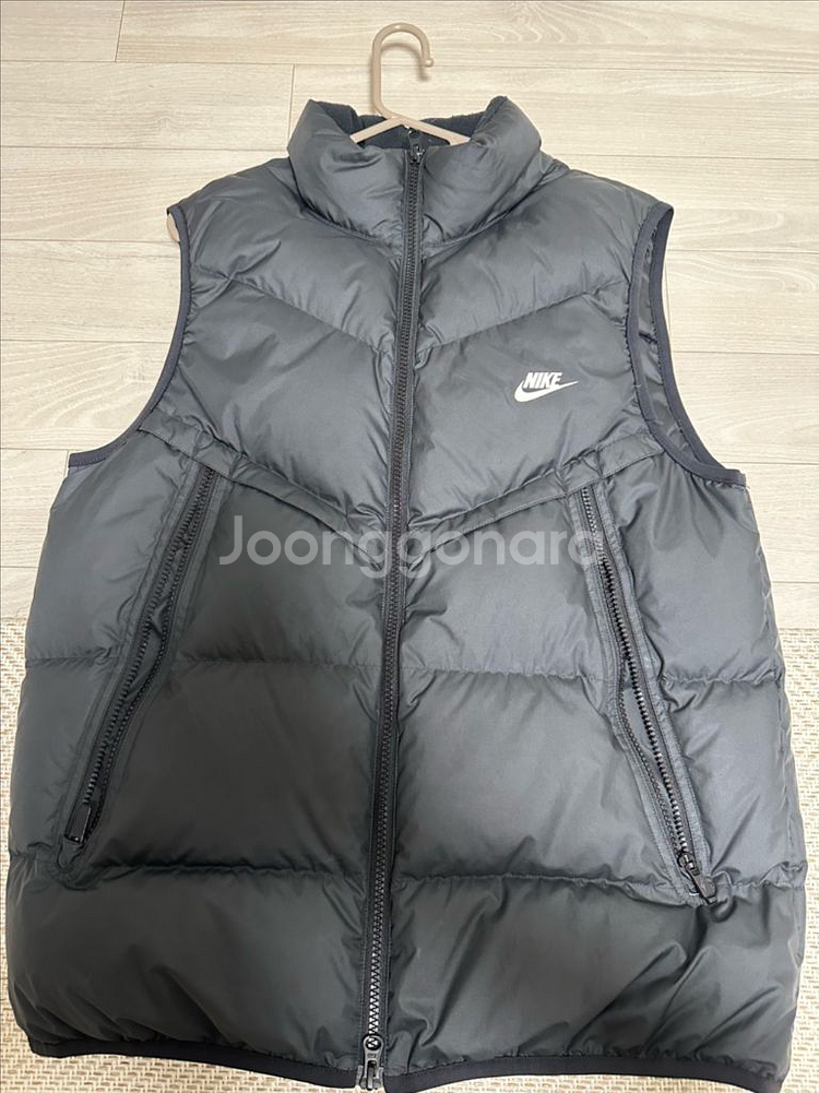 나이키 윈드러너 패딩조끼 베스트 블랙 L, 100--0