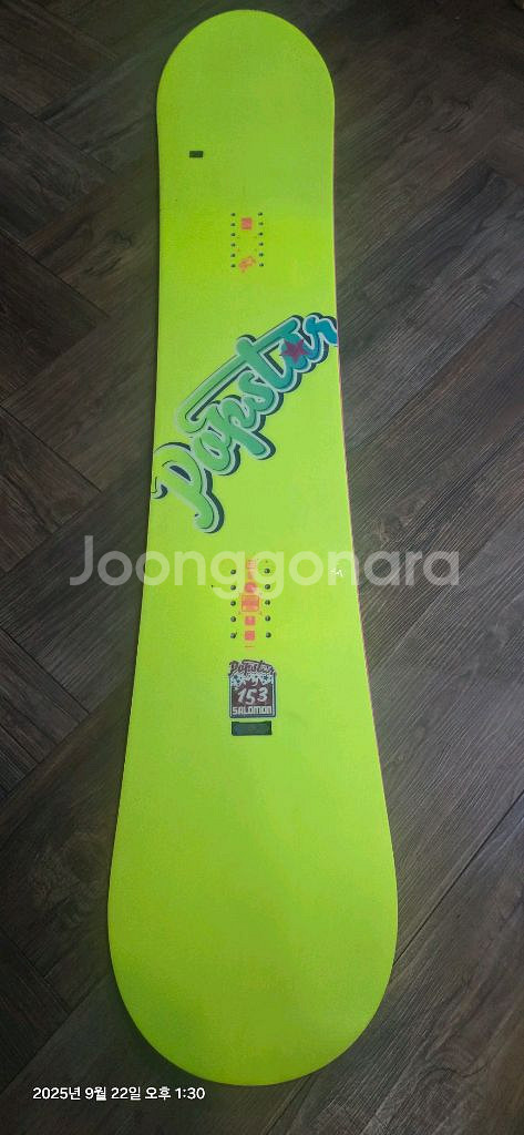 살로몬 팝스타 스노우보드 데크 153cm--1