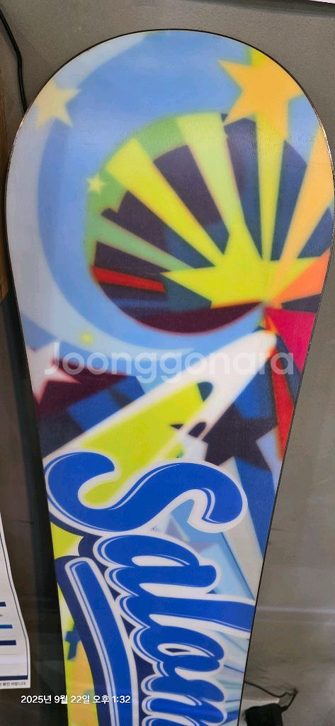 살로몬 팝스타 스노우보드 데크 153cm--3