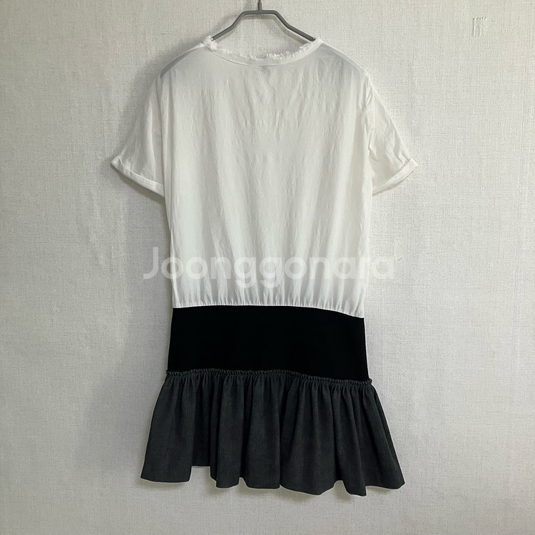 maje 마쥬 화이트 비스코스 원피스--3