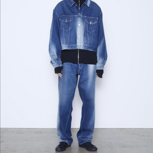soe ready to wear damaged denim jacket L