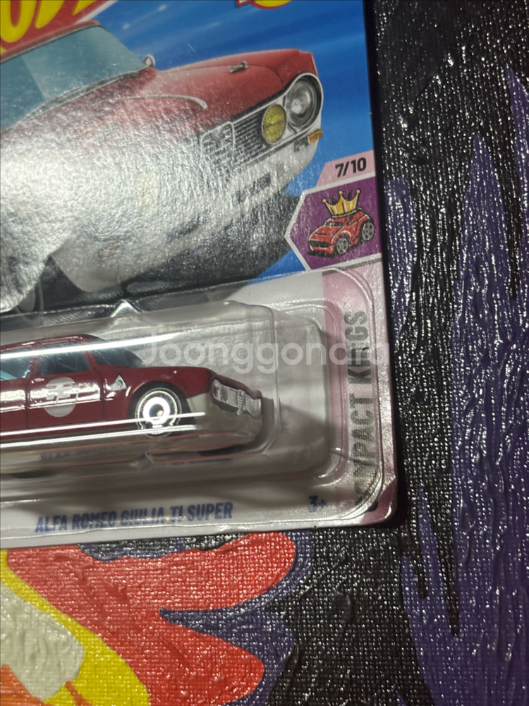 미개봉) 알파 로메오 줄리아 슈퍼 다이캐스트 핫휠 인테리어 소품--2