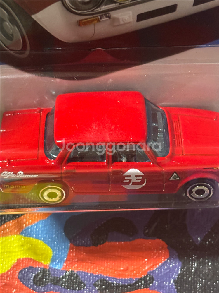 미개봉) 알파 로메오 줄리아 슈퍼 다이캐스트 핫휠 인테리어 소품--8