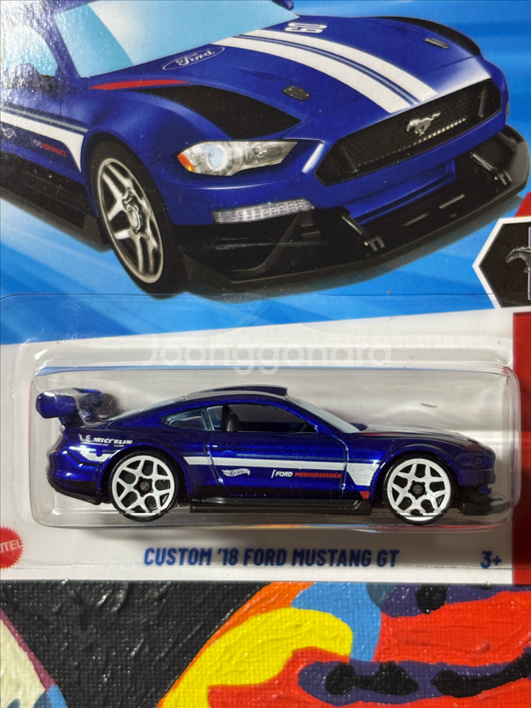 미개봉) 포드 머스탱 커스텀 gt 다이캐스트 핫휠 인테리어 소품--4