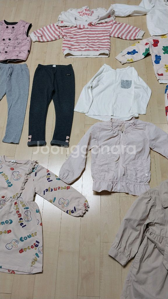 여아100호 모이몰른 패딩 조끼 일괄 택포--3