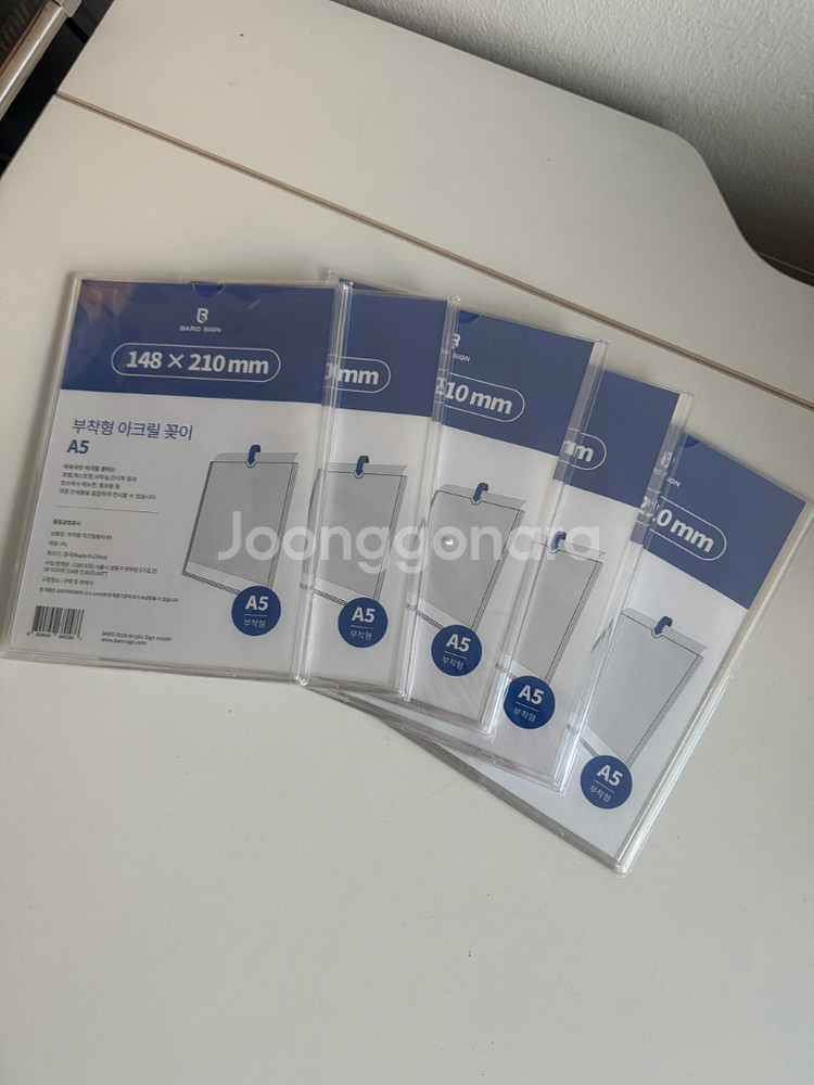 바로사인 아크릴꽂이 부착형 5개 묶음 1세트 새제품--2