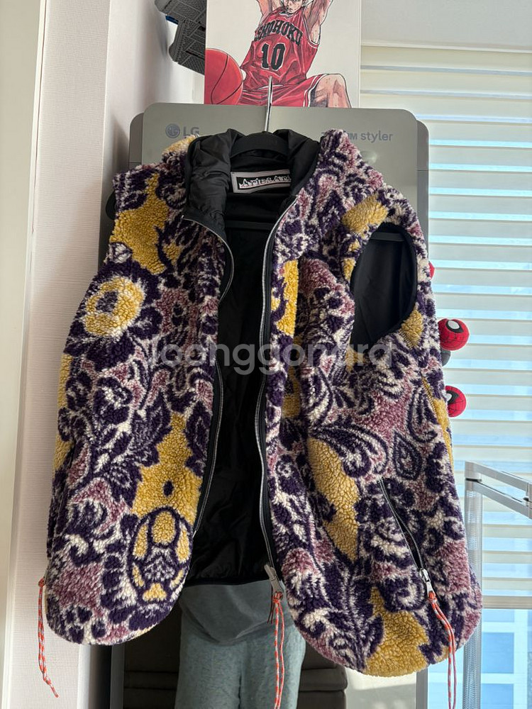 애리즈 후리스 후드 조끼--4