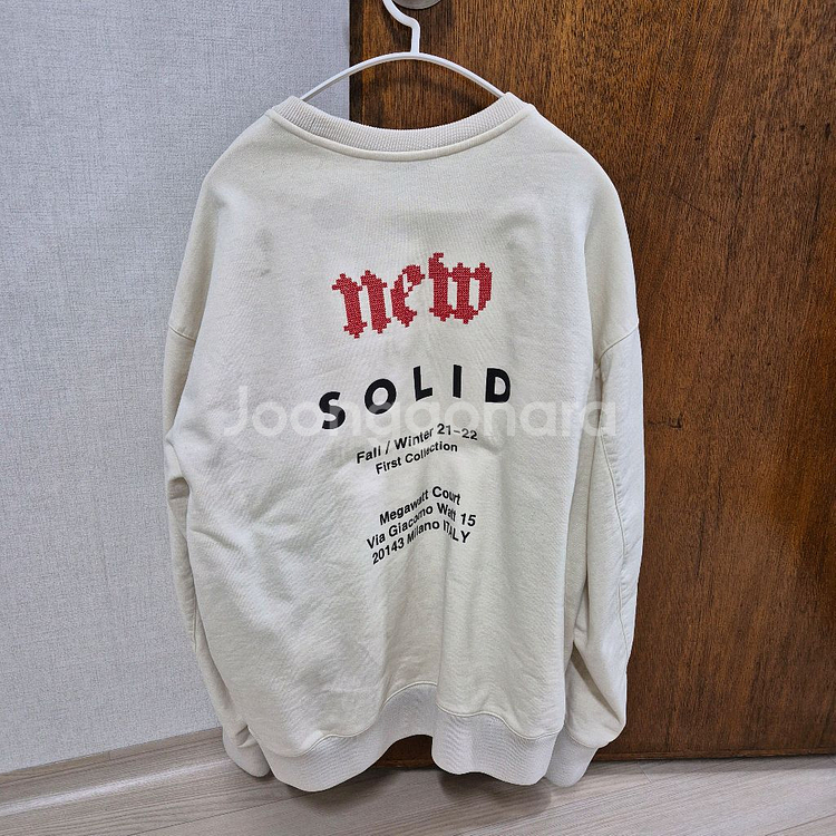 솔리드 옴므 맨투맨 우영미 송지오옴므 타임 시스템옴므--1