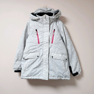 150사이즈 오후키즈 그레이색 별무늬 스키복 자켓