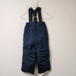 110사이즈 뱅크키즈 네이비 검정멜빵 스키복 하의 바지