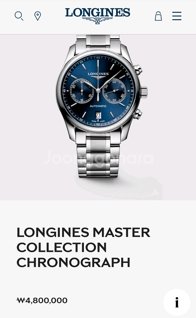 론진 마스터콜렉션 투카운터 청판 40mm(2025년식)--9