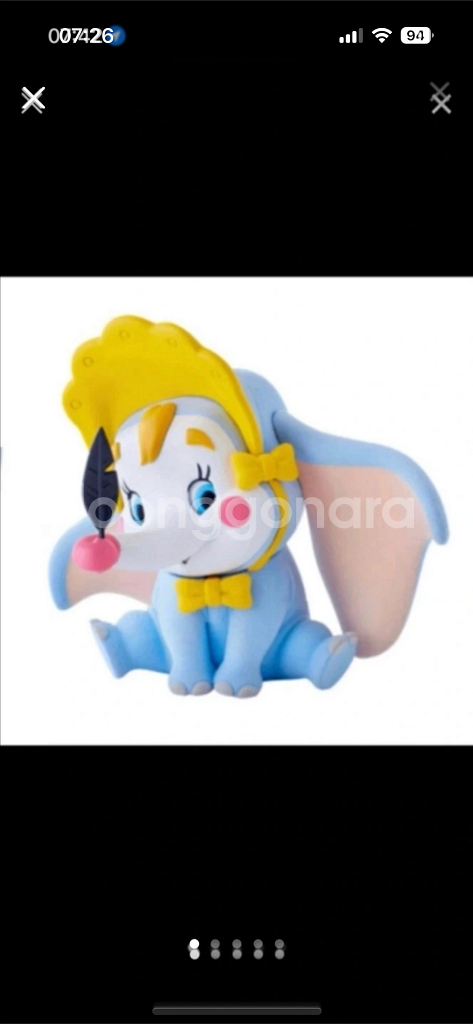 디즈니 덤보 삐에로 피규어--0