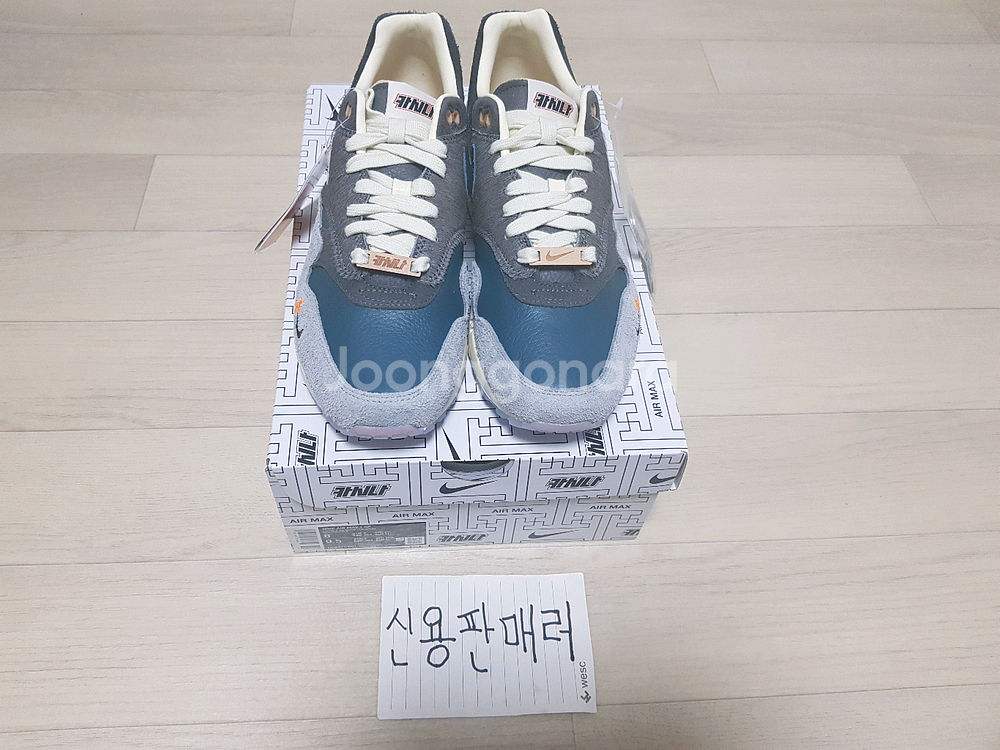 [260] 나이키 x 카시나 에어맥스1 원앙 파티클 그레이 나코탭 정품 새상품--1