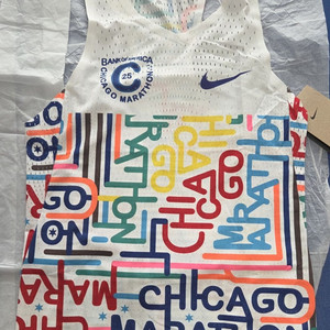 나이키 에어로스위프트 드라이 핏 시카고 마라톤 러닝 싱글렛 민소매 탱크탑