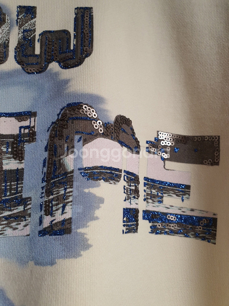 타임 time 프릴 카라 디테일 맨투맨 티셔츠 프리사이즈--5