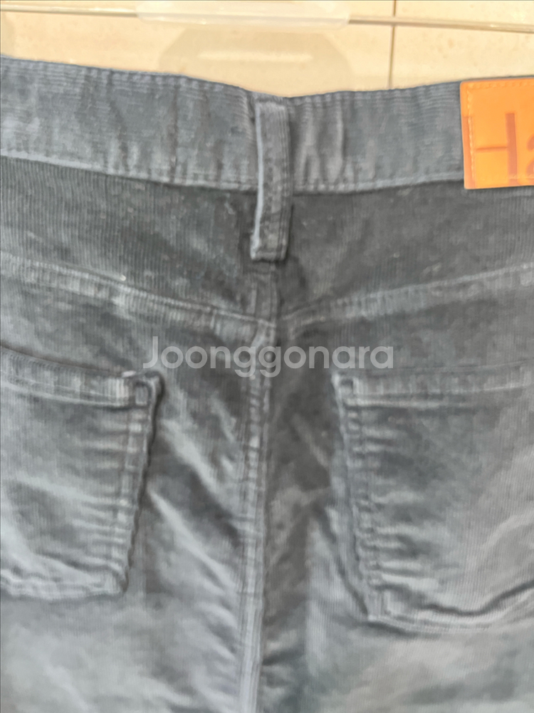 헤이트 네이비 골덴롱스커트--6