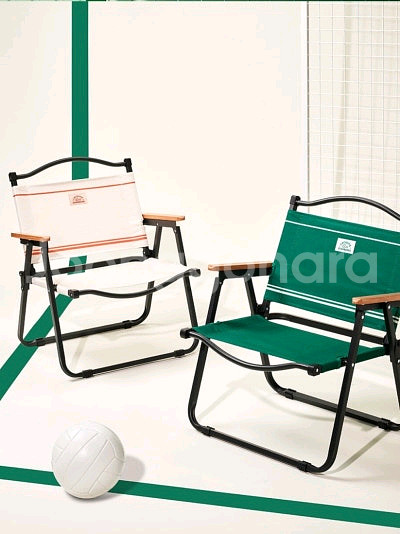 라코스테 스타빅스 캠핑의자 그린 아이보리 폴딩체어 프리퀸시 새상품 미개봉--0