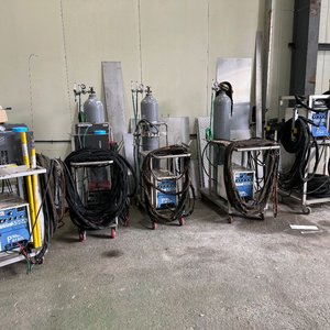 파란 350A 용접기 세트