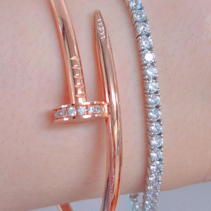 14k핑크골드 뱅글팔찌