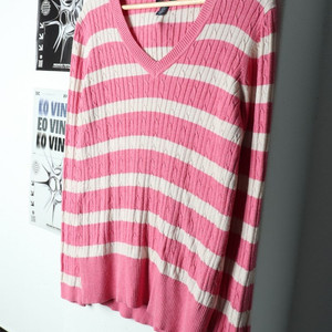 W(XL-2XL) 타미힐피거 니트 빅사이즈 케이블