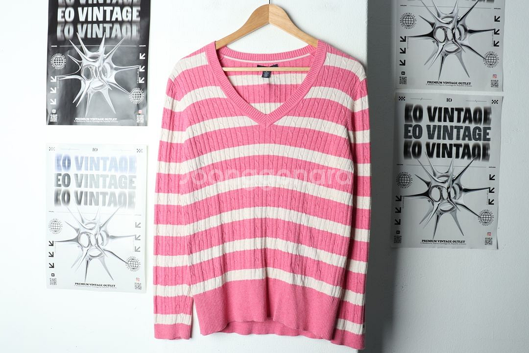 W(XL-2XL) 타미힐피거 니트 빅사이즈 케이블--1