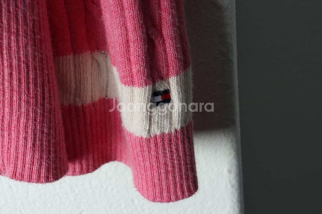 W(XL-2XL) 타미힐피거 니트 빅사이즈 케이블--4