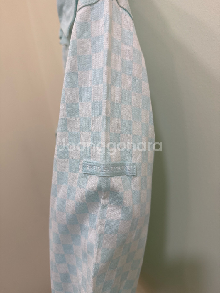 버버리 골프 체크 티셔츠 정품--2