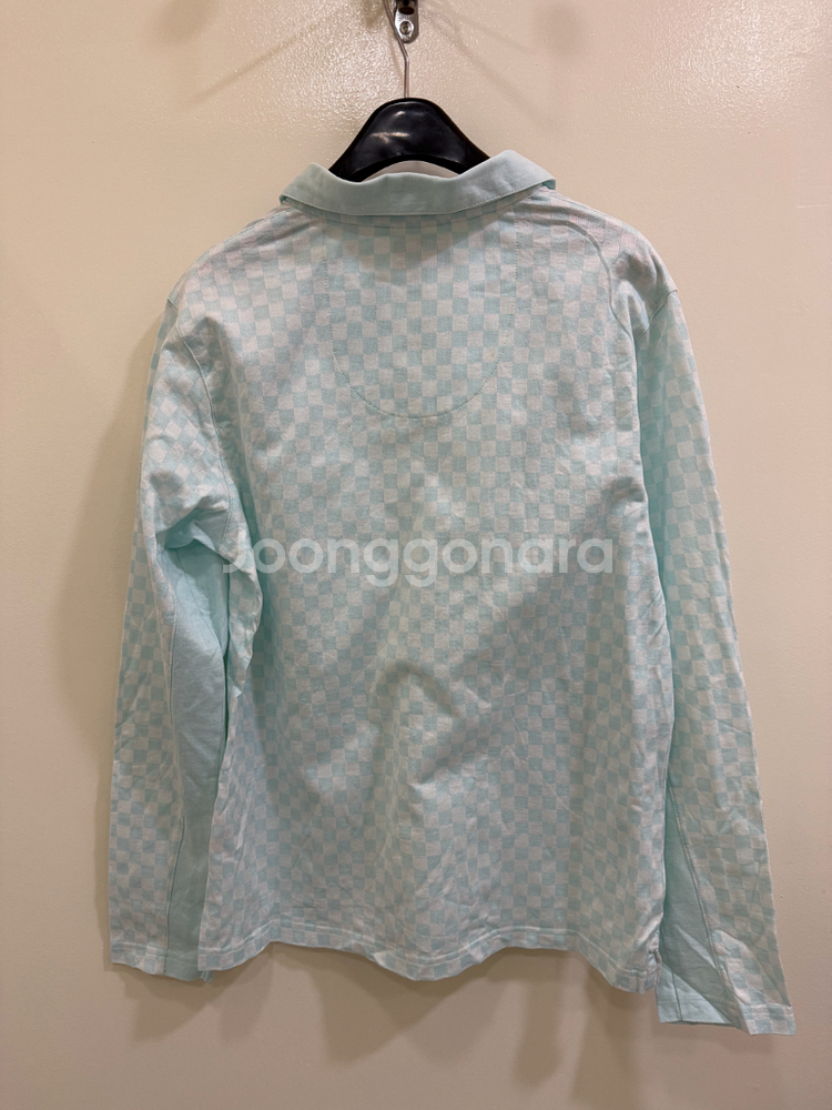 버버리 골프 체크 티셔츠 정품--4