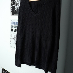 W(XL-2XL) 타미힐피거 니트 빅사이즈 케이블