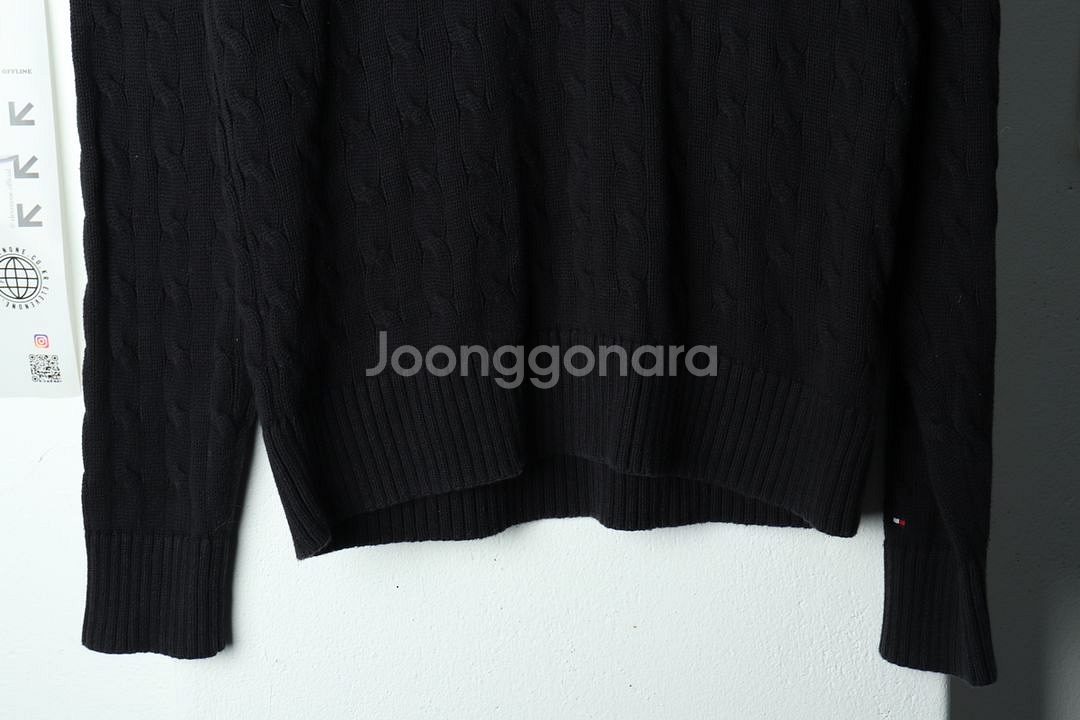 W(XL-2XL) 타미힐피거 니트 빅사이즈 케이블--3