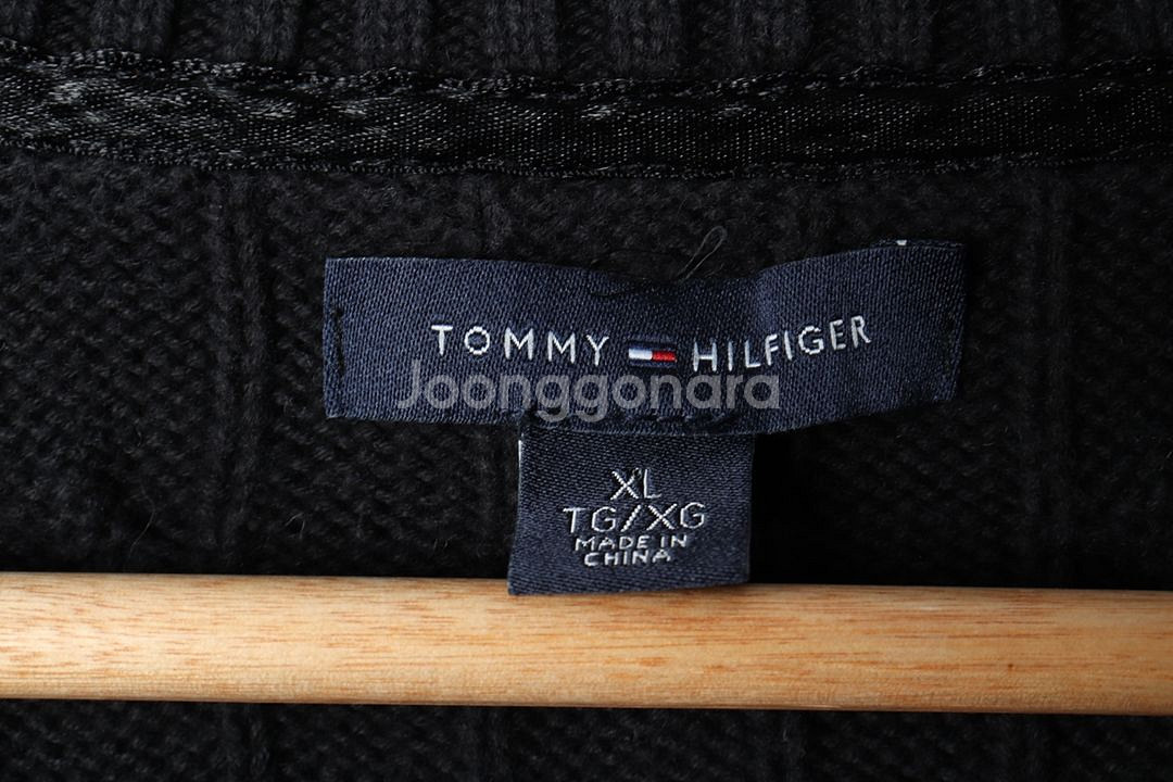 W(XL-2XL) 타미힐피거 니트 빅사이즈 케이블--5