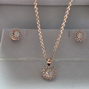 골든듀 18k 글리터링 세트(팬던트+귀걸이)