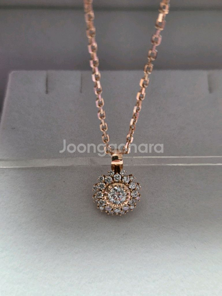 골든듀 18k 글리터링 세트(팬던트+귀걸이)--2