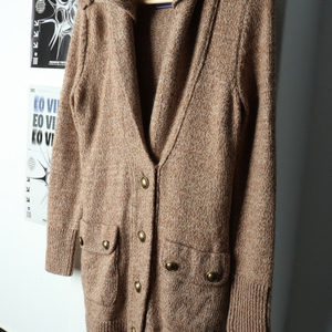 W(M) 빈폴 니트 가디건 브라운 울 롱