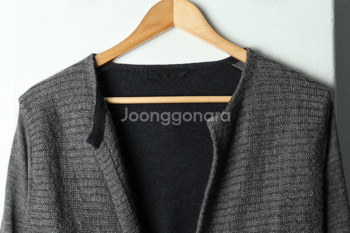 W(M-F) 시스템 니트 가디건 한섬 그레이 라이더--2